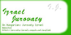 izrael jurovaty business card